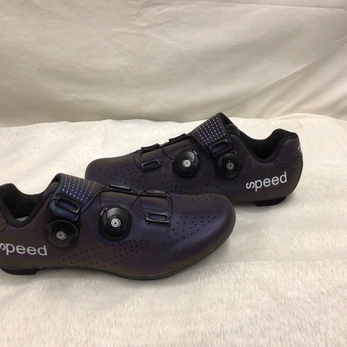 Speed Iridescent Purple, Blue, & Green Cycling Bike Shoes Size EU 38, US 6 - Picture 18 of 18