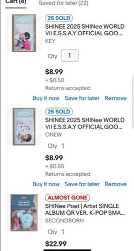 ebay id: mjle49 onew MOOD LAMP + 8 items - 第 2/3 張圖片