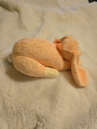 TY 2000 Vintage Honey Bunny Baby Orange Pillow Stuffed Animal Easter Plush w Bow - Picture 5 of 7
