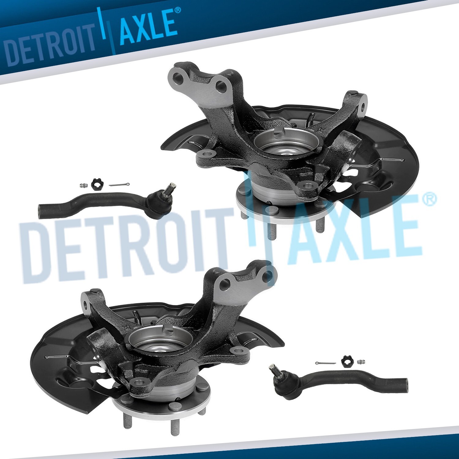 Front Left Driver Side Steering Knuckle Kit - With Loaded Knuckle, Hub, Bearing, Axle Nut, And Dust Shield - Built In USA - Compatible With 2004 - 2006 Toyota Camry 2.4L 4-Cylinder 2005 - Foto 6