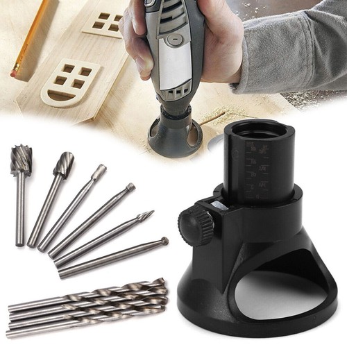 Dremel Rotary Multi Tool Cutting Guide HSS Router Drill Bits Set Attachment Kit - Picture 2 of 12