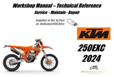 KTM 250EXC 250 EXC Service Reparatur Werkstatthandbuch USB 2024