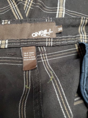 Pantaloncini a quadretti marroni Oneil Chino taglia 38 - Foto 4 di 5