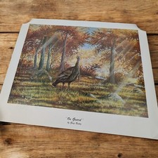 Póster de arte firmado por Greg Budig en guardia impresión autor ilustrador obra de arte de colección