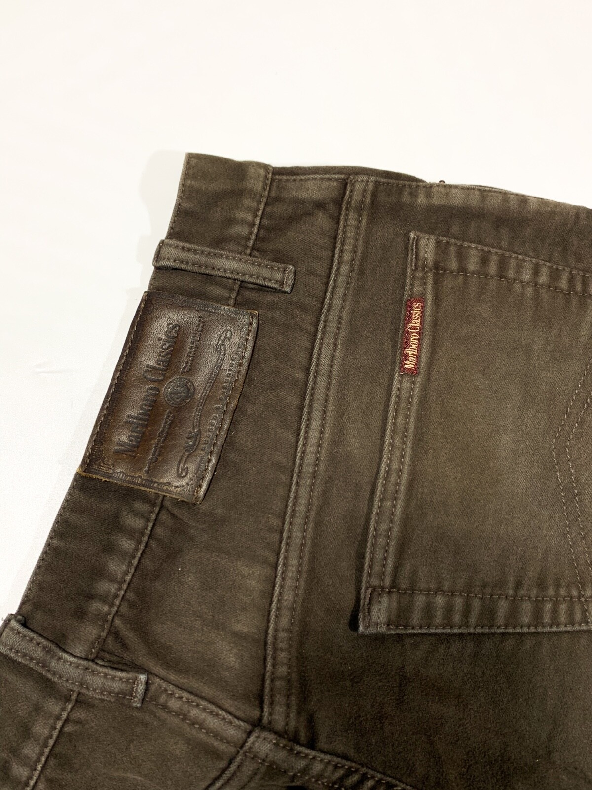 Marlboro Classics Vintage Mens Brown Cotton Straight Trouser W36 L34 image 9
