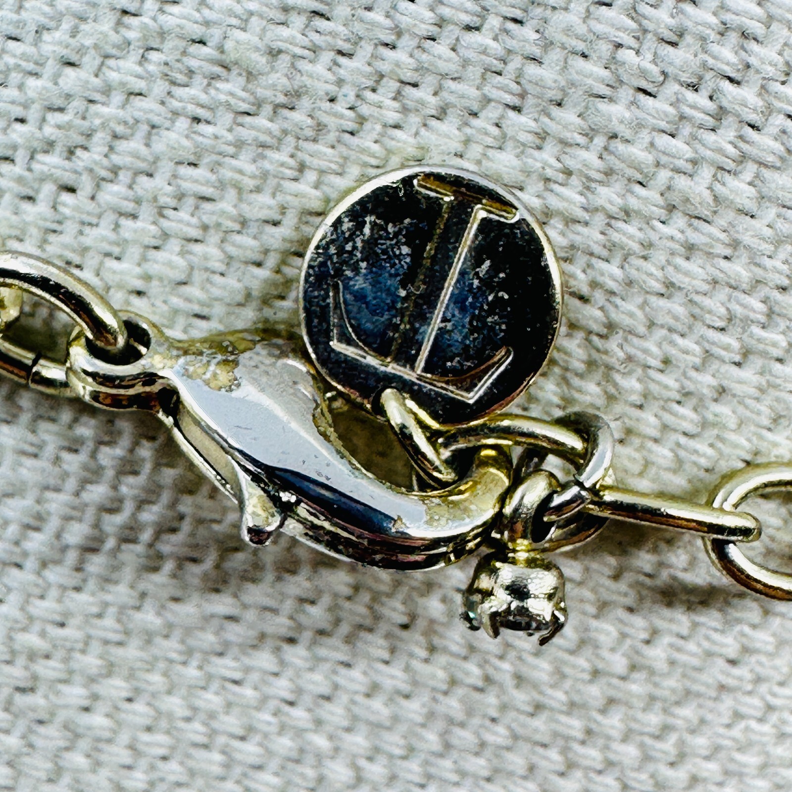 Talbots Statements Necklace Interlocking Rings Me… - image 5