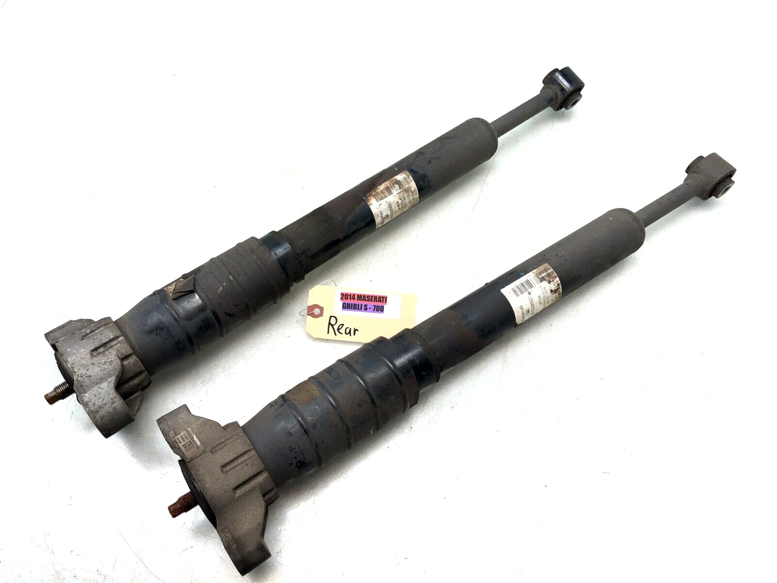 2014-2017 MASERATI GHIBLI S Q4 LEFT & RIGHT REAR AWD SHOCK ABSORBER STRUT OEM.