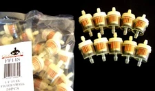 25 GOLIATH INDUSTRIAL 1/4" UNIVERSAL IN LINE FUEL GAS FILTERS LAWN MOWER FF14S