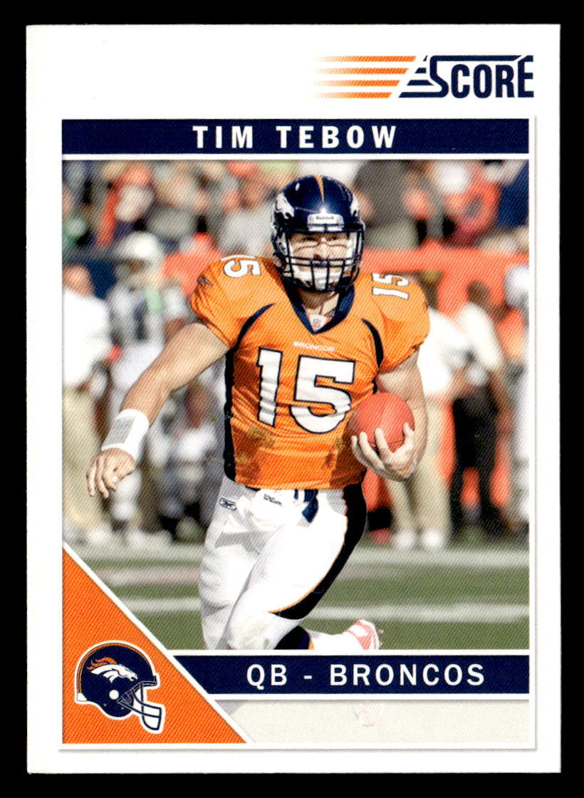 Tim Tebow 2011 Score  Card #92 Denver Broncos