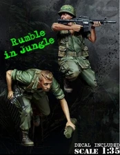 1/35 scale US Vietnam War Jungle Forward 2 people miniatures Resin Model Kit fig