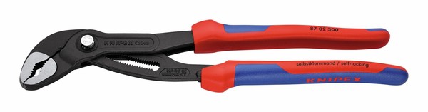 Knipex Wasserpumpenzange Cobra 300 Mm Mit Mehrkomponenten Griff - 87 02 300-image