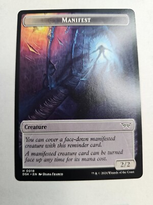 MTG - Spirit / Manifest - Double Sided Token - Duskmourn