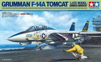 Tamiya Grumman 1:48 F-14A Tomcat Late Carrier Launch Set KIT#61122~NEW in BOX