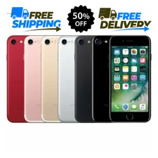 Apple iPhone 7 T-Mobile Unlocked Verizon Silver/Gold/Jet Black-32GB 128GB- iOS 