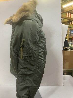 ジャケット・アウター archive n-2b flight jacket real fur Vintage 1971 USAF Heavy Flight Jacket N-2B with coyote Fur