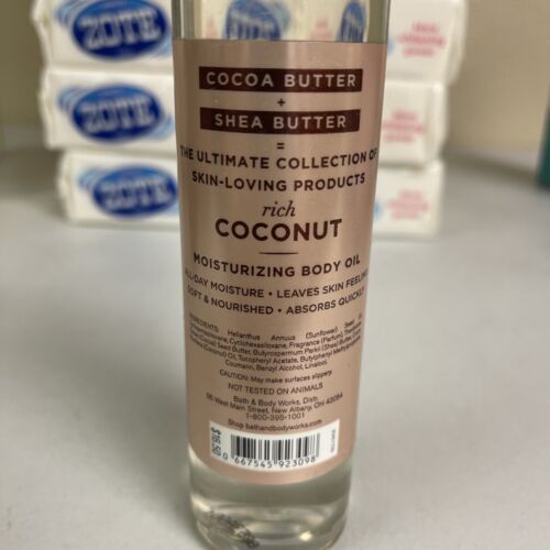 Bath & Body Works COCO SHEA KOKOSNUSS feuchtigkeitsspendendes Körperöl 6,3 Oz. eingestellt - Bild 2 von 2