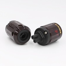 Pure Copper with Gold Plated Figure 8 IEC C7 HiFi Audio Power Cable Connector