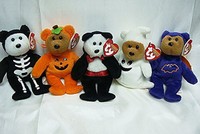 Ty Halloweenie Beanie Babies - Halloween 2008 Complete Set Of 5 (vanpyre Trea... on sale Ty Halloweenie Beanie Babies - Halloween 2008 Complete Set Of 5 (vanpyre Trea... on sale
