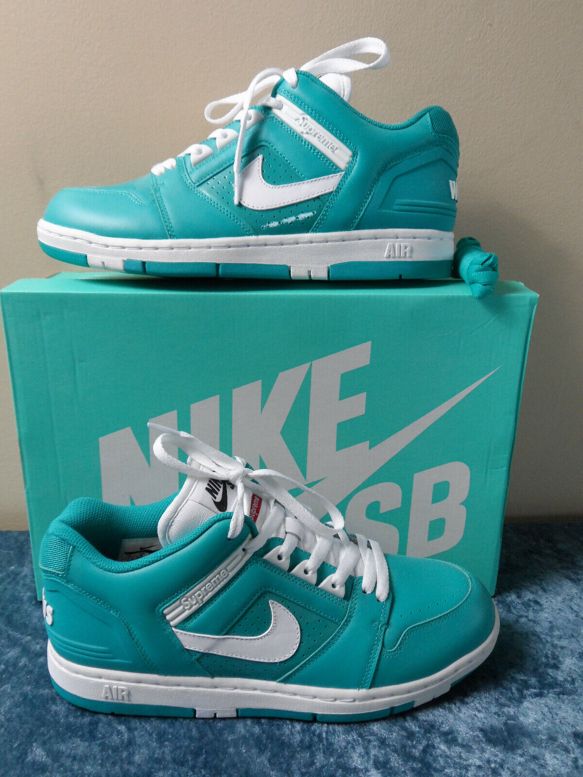 Supreme X Nike SB AF2 New Emerald/White New Emerald Size 9M 885179856968 | eBay