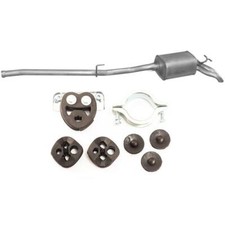 Auspuff Endschalldämpfer Endtopf Mercedes W210 2.2 CDi TD + MONTAGESATZ