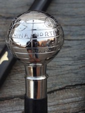 Vintage Brass Duck Head Style Handle Wooden Designer Walking Stick Cane Handle