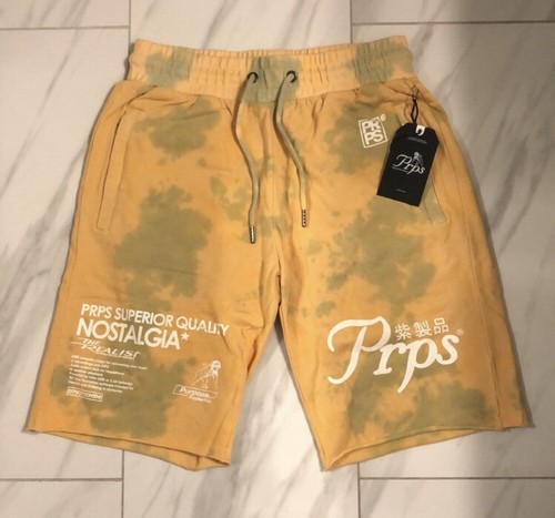 PRPS Men’s Sweat Shorts Yellow $98 Small New
