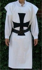 Medieval Tunic Hospitaller Knight Surcoat Men Cosplay Renaissance Costume LARP