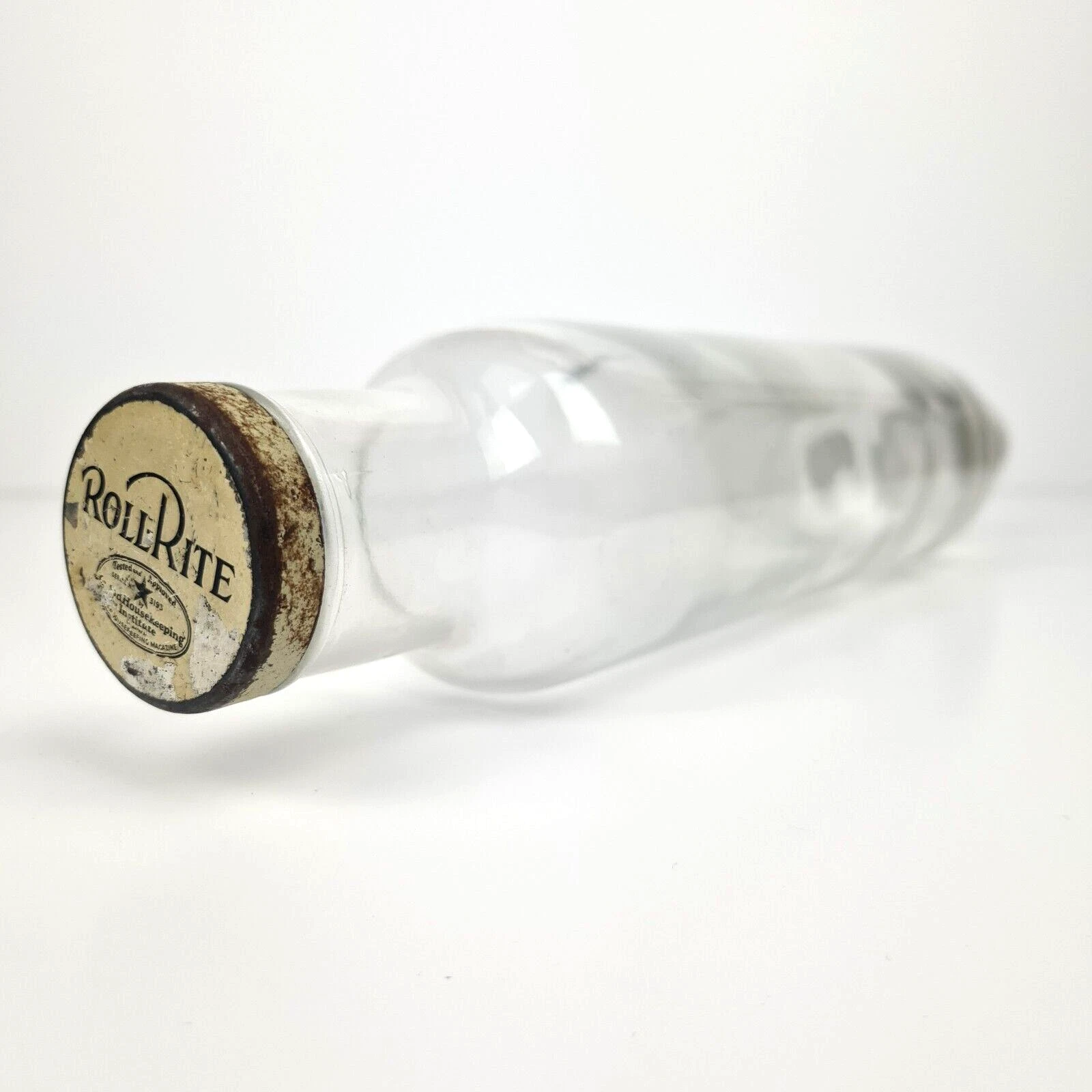 Roll-Rite Glass Rolling Pin Country Farmhouse Kitchen Vintage Good Housekeeping