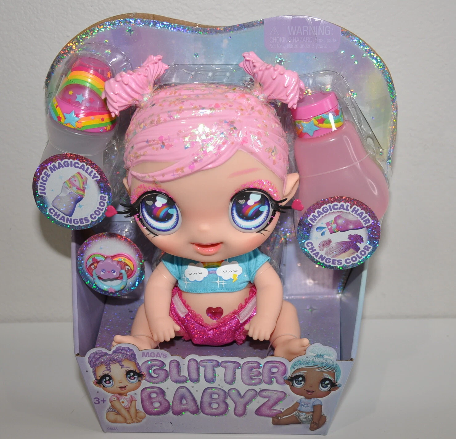 Glitter Babyz Dreamia Stardust Baby Doll with 3 UK Ubuy