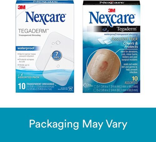 Nexcare Tegaderm wasserdichte transparente Verbände sortierte Packung 10 Stück 6 Stück - Bild 4 von 8