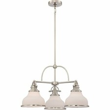 Quoizel GRT5103BN 3-Light Grant Dinette Chandelier in Brushed Nickel