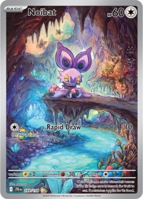Noibat 169/159 Illustration Rare Full Art - Pokémon Journey Together SV09