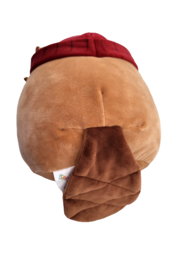 Squishmallows Chip Beaver Beanie 8" Plush Toy Brown Red Kellytoy 2023 Jazwares - Picture 6 of 11