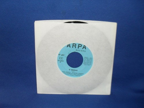 LINO CRISPO ‘O MARAJA - ITALIAN 7” 45 RECORD - Picture 3 of 3
