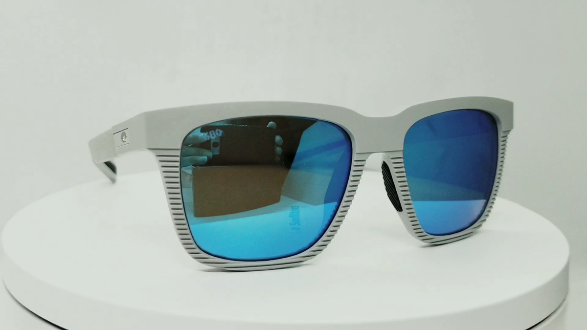 COSTA DEL MAR net light gray/blue mirror PESCADOR polarized 580G