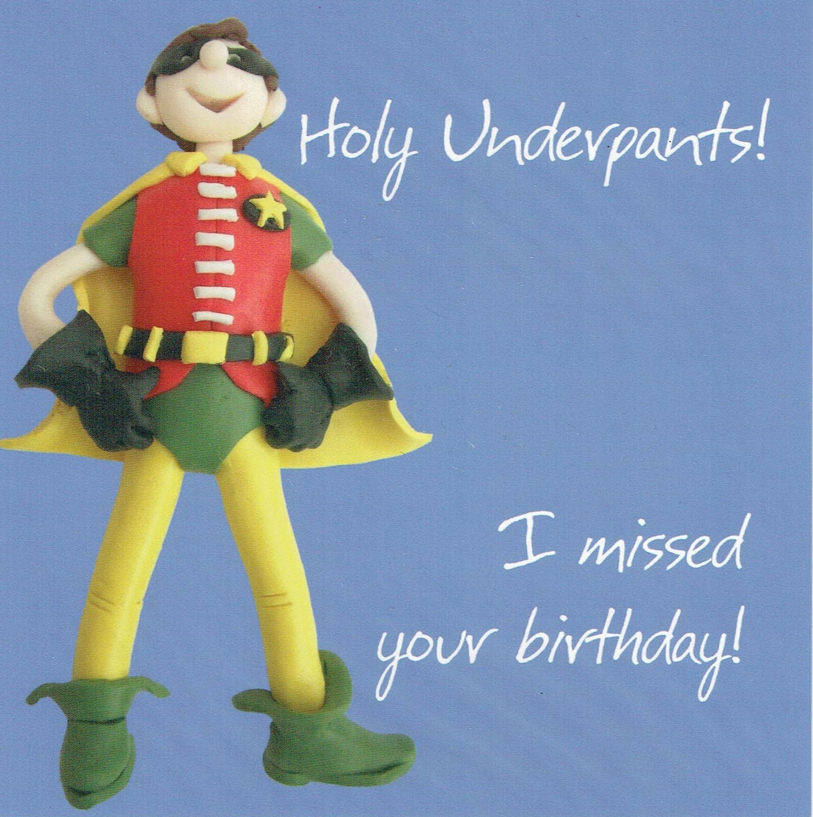 BELATED BIRTHDAY CARD - Quality Card From The One Lump or Two Collection