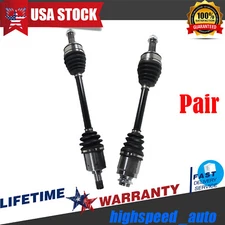 Pair Front CV Axle Shaft for Acura TSX 2008-2014 Honda Accord 2014 Civic 2.4L