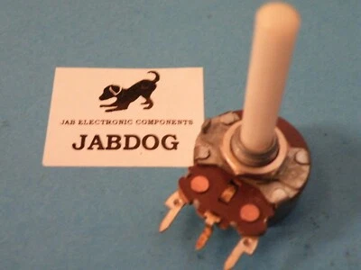 24mm Single Gang AB Pot Potentiometer 10K Reverse Log 1/4" Spindle A10 15g K088 - Image 1 of 4