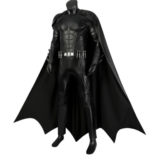 New The Flash Batman Michael Keaton Cosplay Costume Superhero Battle Suit Outfit - Picture 5 of 28