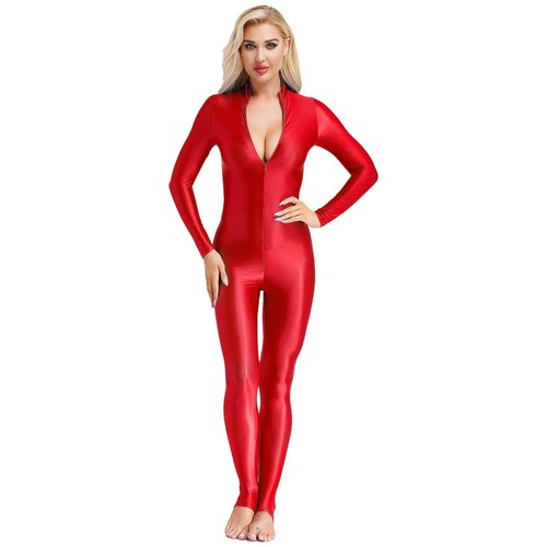 Women's Jumpsuit Performance Leotard Stirrup Bodysuit Nightclub Catsuit Pole - Picture 34 of 64