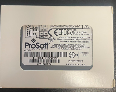  PROSOFT ILX34-MBS485 PLC MODULE for CompactLogix L1 and Point I/O Adapters