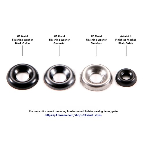 Finishing Washers - Countersunk - Round Top - Metal - for Holster & Sheaths - Picture 11 of 20