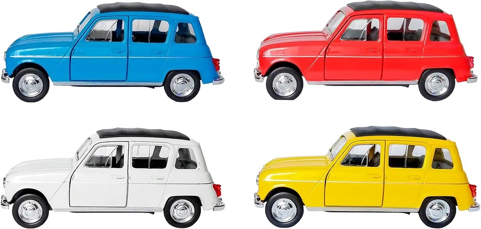 RENAULT 4 R4 Quatrelle Welly Modellauto Metall Modell Auto Spielzeugauto 4Var 55 - Bild 2 von 4