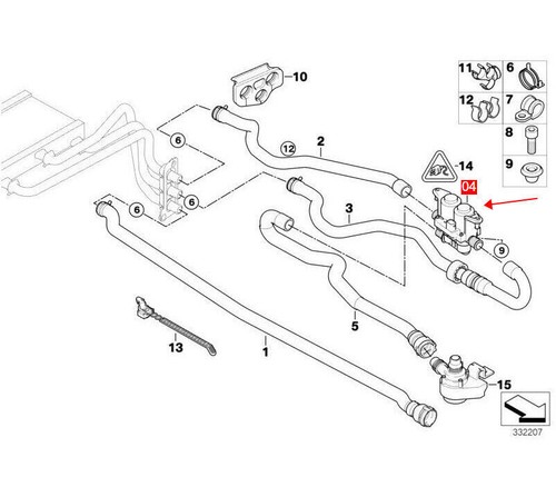 Heater Control Valve For BMW 525I 525XI 528I 530I 535I 545I 645CI X6 750I 760I - Picture 2 of 10