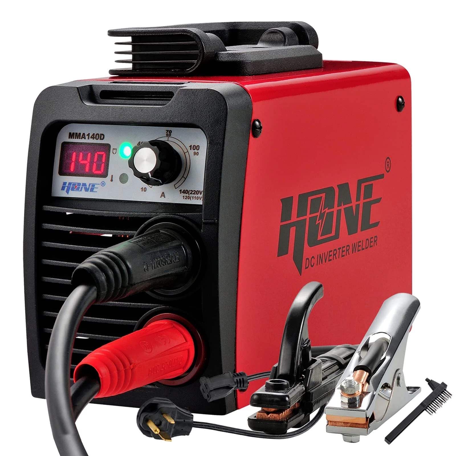 HONE Stick Welder 110V/220V Actual 140Amp ARC Welder Machine IGBT Inverter LCD