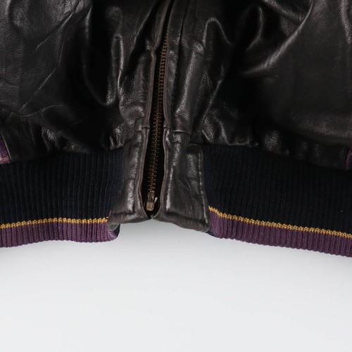 G-3 NFL MINNESOTA VIKINGS Minnesota Vikings All Leather Varsity Jacket Men's... - Picture 13 of 20