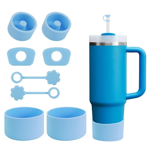 Set accessori 8 pezzi per tazza Stanley 30 40 oz manicotto isolato portabicchieri da viaggio - Foto 17 di 20