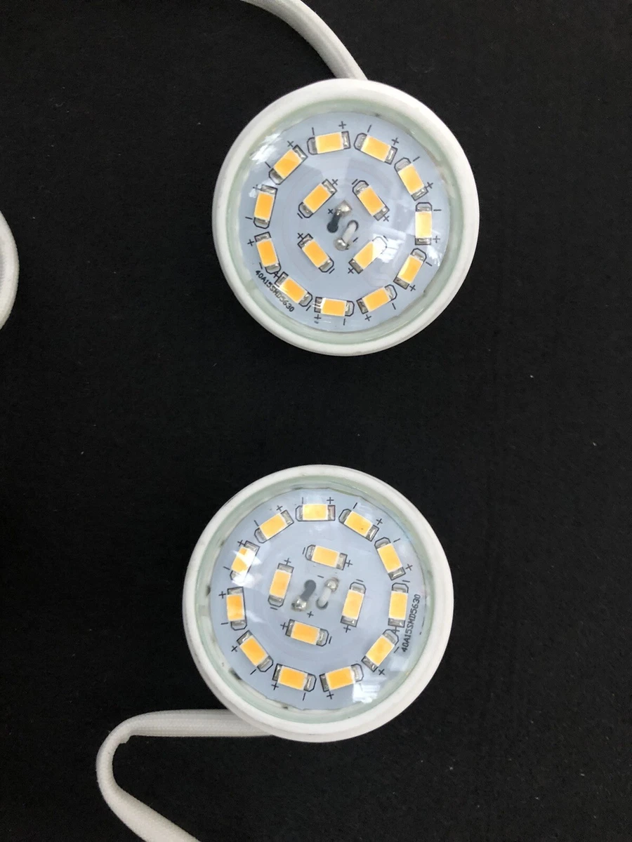 2x Briloner LM14-017 LED módulo de repuesto 5W 400lm 3000K blanco cálido con rosca Ø51mm