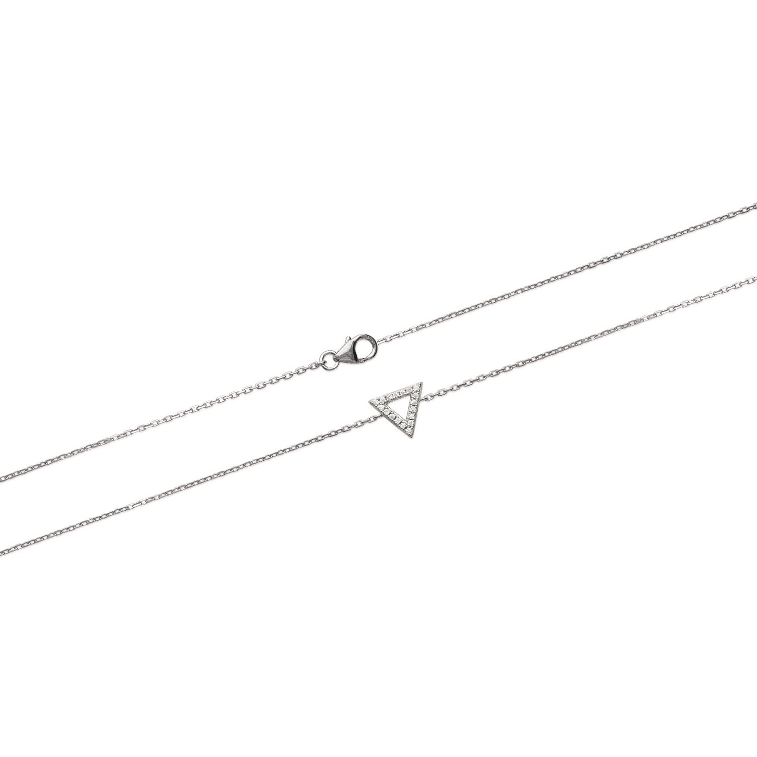 Bracelet triangle argent 925 et zirconium pour illuminer vos tenues de soirée et du quotidien