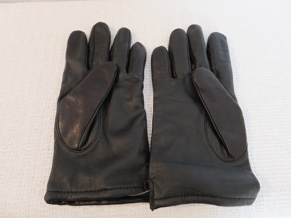 NUEVOS GUANTES DE CUERO FORRADOS CON CASHEMERE J.CREW PARA HOMBRE, 05828, TALLA S, NEGROS, $98 Foto 4 de 4